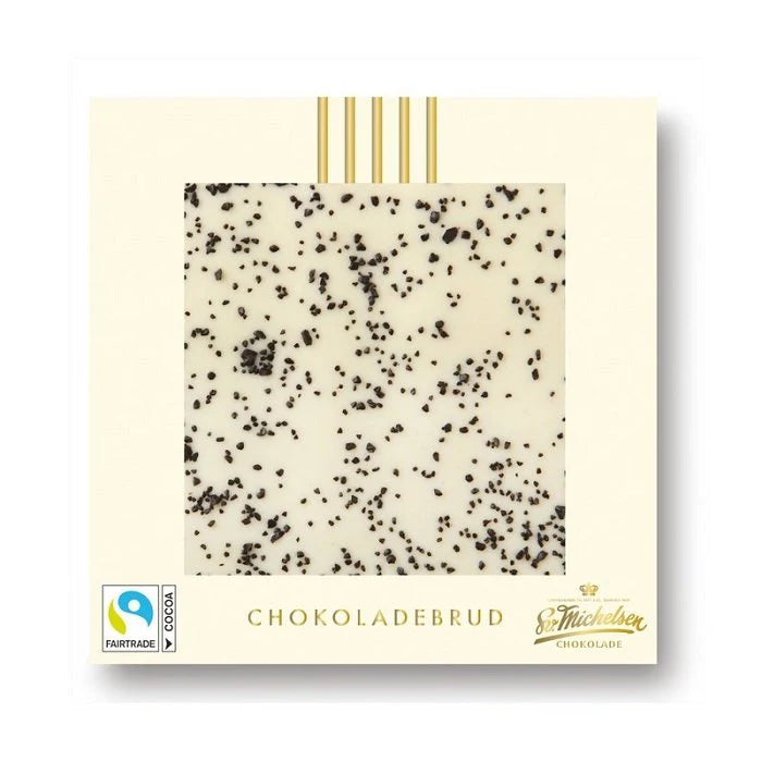 Chokoladebrud Hvid chokolade med lakrids - Sv. Michelsen - Gourmet-Butikken