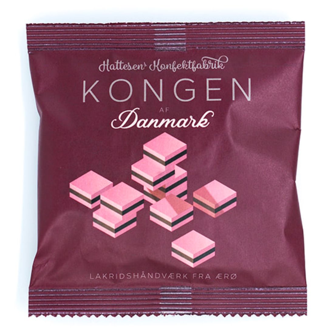 Konfektstykker med Kongen af Danmark- Hattesens Konfektfabrik - Gourmet-Butikken