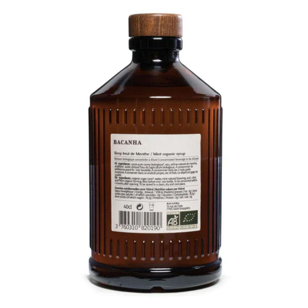 Organisk Myntesirup - Bacanha, 400ml.