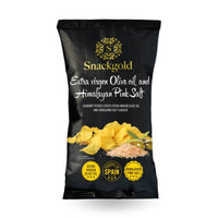 Spanske Gourmet chips m. Himalaya salt - 125gr.