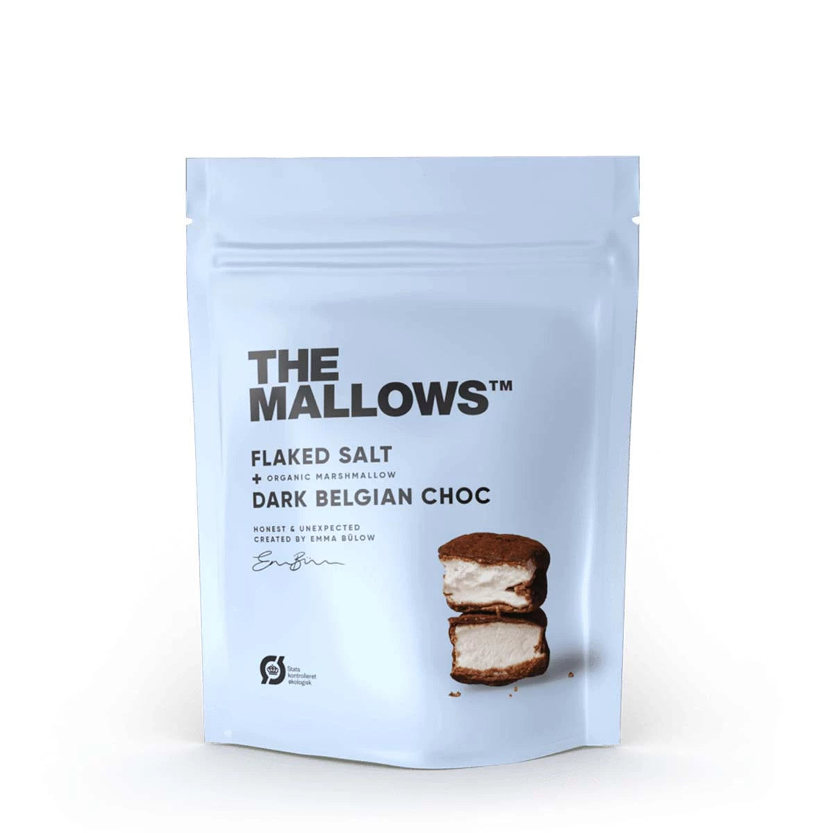 The Mallows - Flage Salt Skumfidus m/ Mørk Chokolade og Salt - 90g. - Gourmet-Butikken