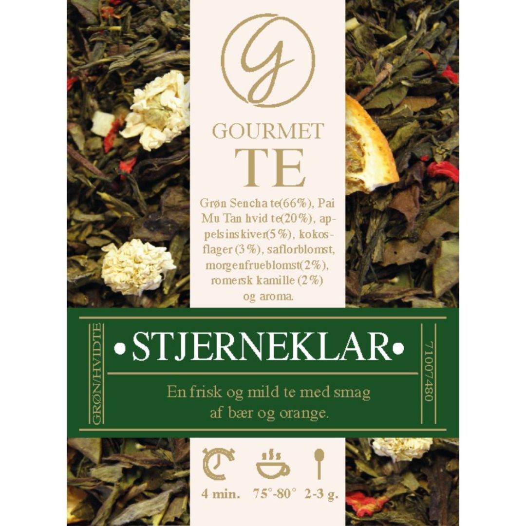 Stjerneklar - Grøn / Hvid Gourmet Te